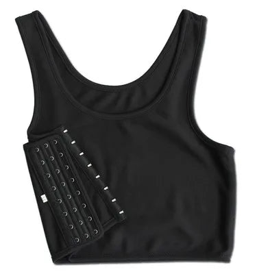 Women Breast Binder Transboy Lesbian Corset Trans Vest Summer Side Buckle Short Tank Top Underwear Shaper Bustier Chest Binder