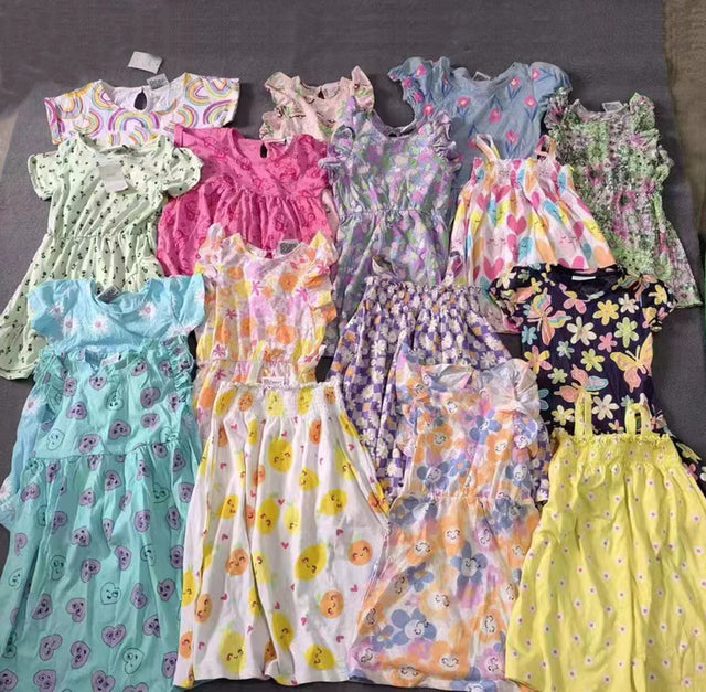 Vestido de Algodón Premium con Estampado Floral para Niña - Primavera/Verano 2026