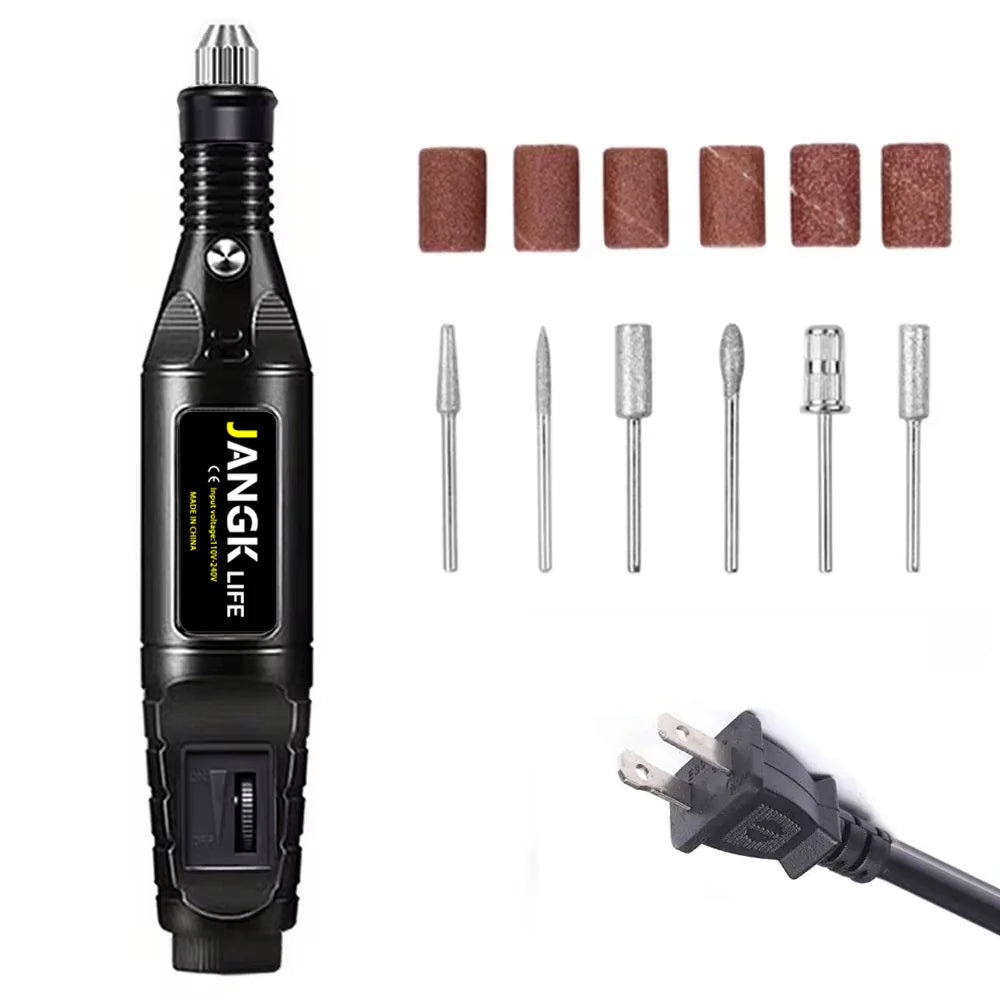 JANGKLIFE110-220V polishing and drilling, high-power grinder and 211pcs set, cutting, engraving, multi-function electric grinder