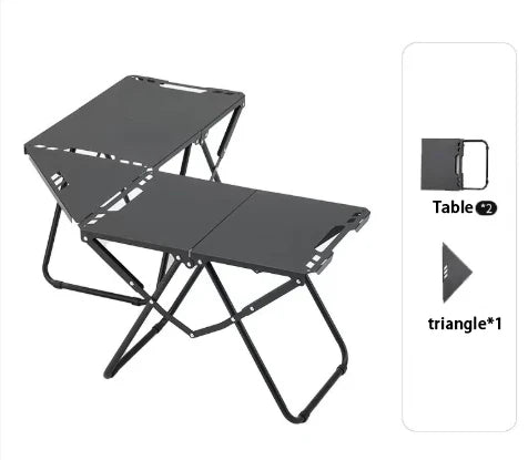 Portable Picnic Table Beach Tables camping Table for Sand Foldable Edge With Hollowing Hangable items More Convenient