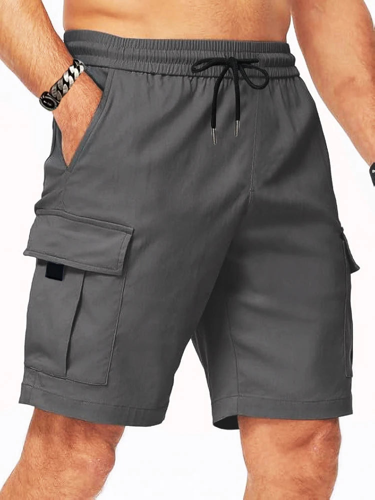 2025 Summer New Mens Cargo Shorts High Quality Light weight Multi-pocket Casual Male's Outdoor Sports Jogging Short Pants