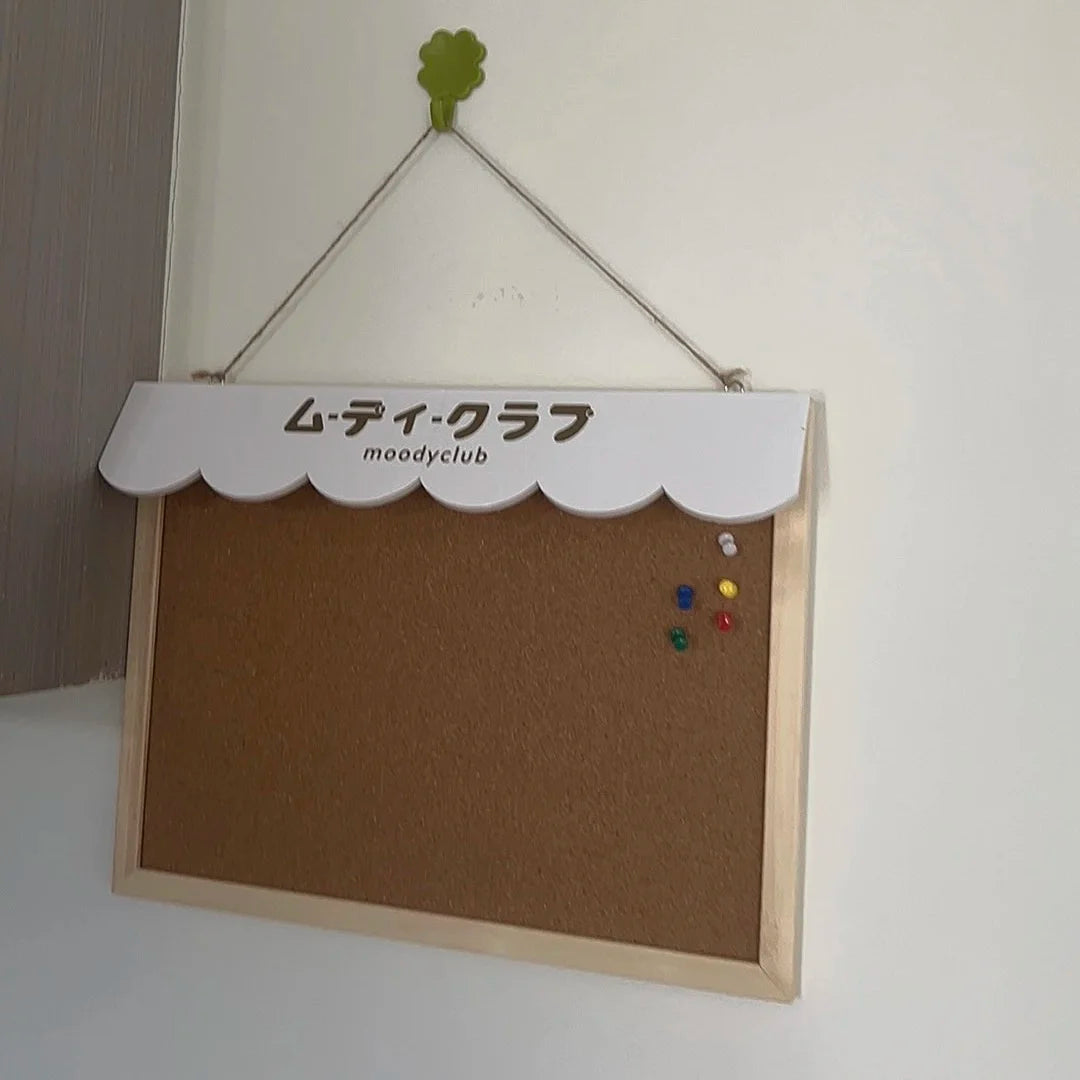 New DIY Cute Dessert House Cork Message Board Home Dormitory Jewelry Wooden Storage Board Wall Decorative Board Room Decoration