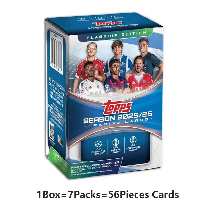 Genuine 2025-26 Season Topps Cards UCC Champions League European War UEFA Club Competition Football Flagship Series Collection
