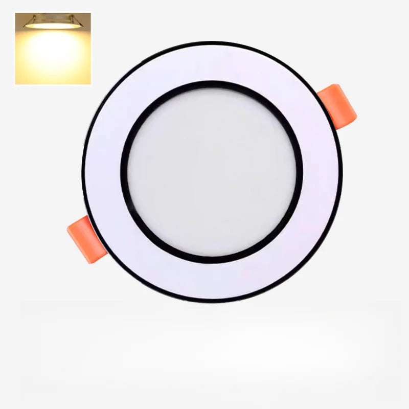 Dimmable LED Downlight Tri-tone light 110/220V Spot 5W 7W 9W 12W 15W Recessed in LED Ceiling Downlight Light Warm white Lamp