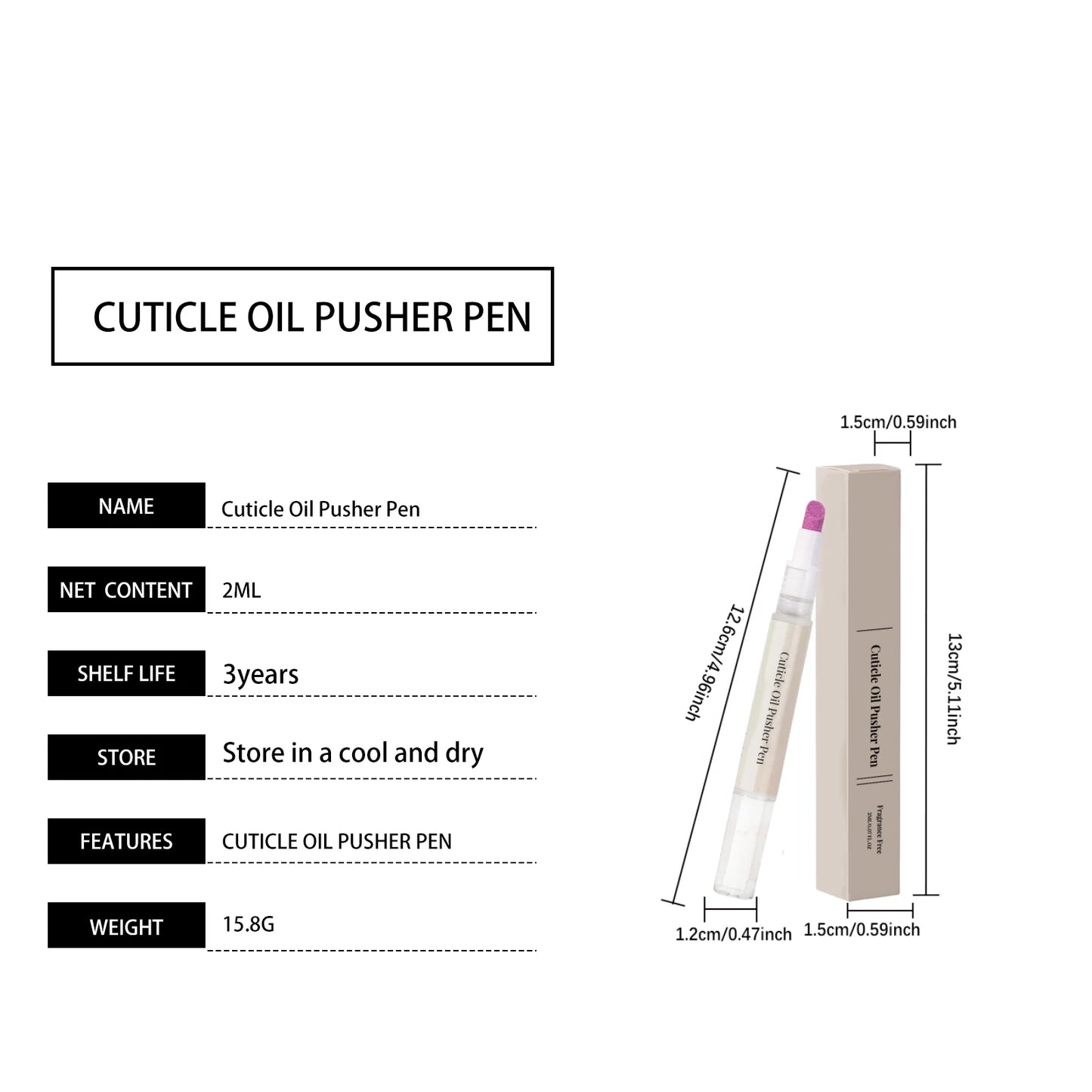 Nail care pen - Gentle care for smooth and shiny nails, moisturizing and smooth, convenient for daily maintenance and care.