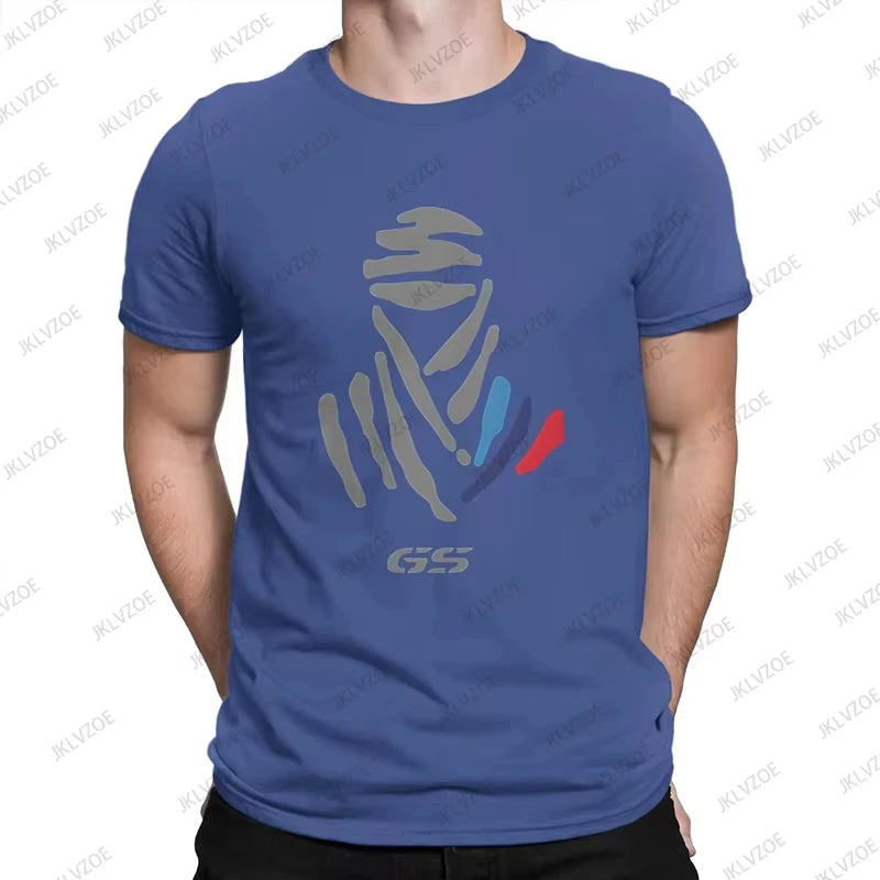 2025 Hot Sale GS Light New Men's Cotton T Shirt GS Grunge Motorcycle Brushes Short Sleeve O-neck Tees Casual Sports Unisex Tops
