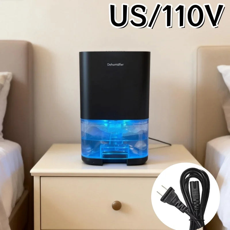 Smart Compact Air Purifier & Dehumidifier Ideal for Home Office Bedroom Kitchen Living Room Mini Unit with Deodorizer EU/US Plug