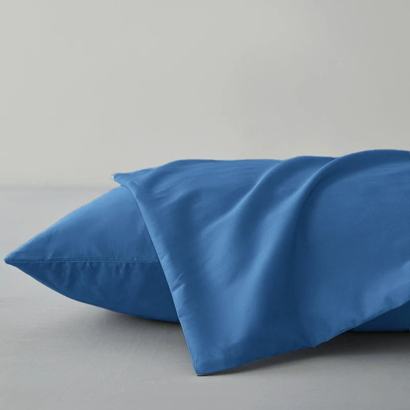 kuup 2pcs Pure Color Polyester Pillowcases Comfortable Breathable Simple European Style Pillowcases Bedding Accessories