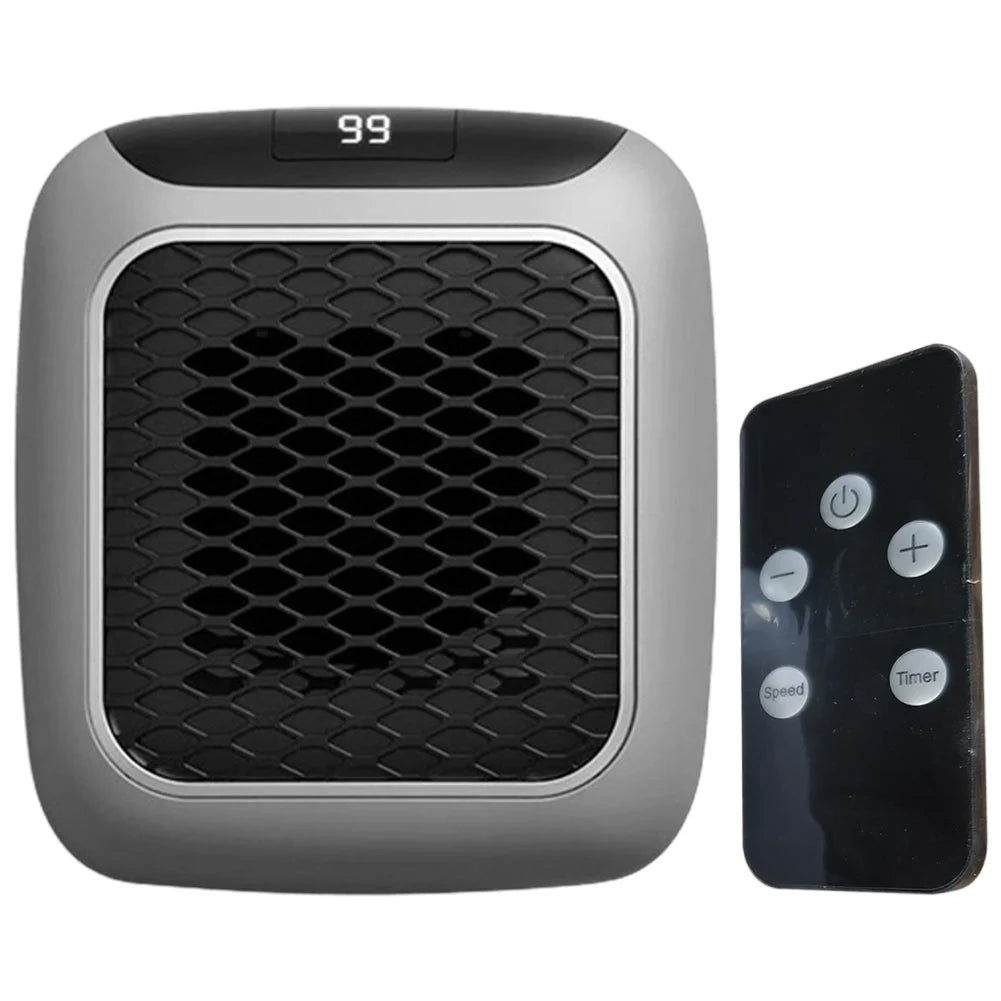 800W Portable Electric Heater EU Small Bathroom Fast Heating Fans Bedroom Heater Home Use Warming Device with Remote Control