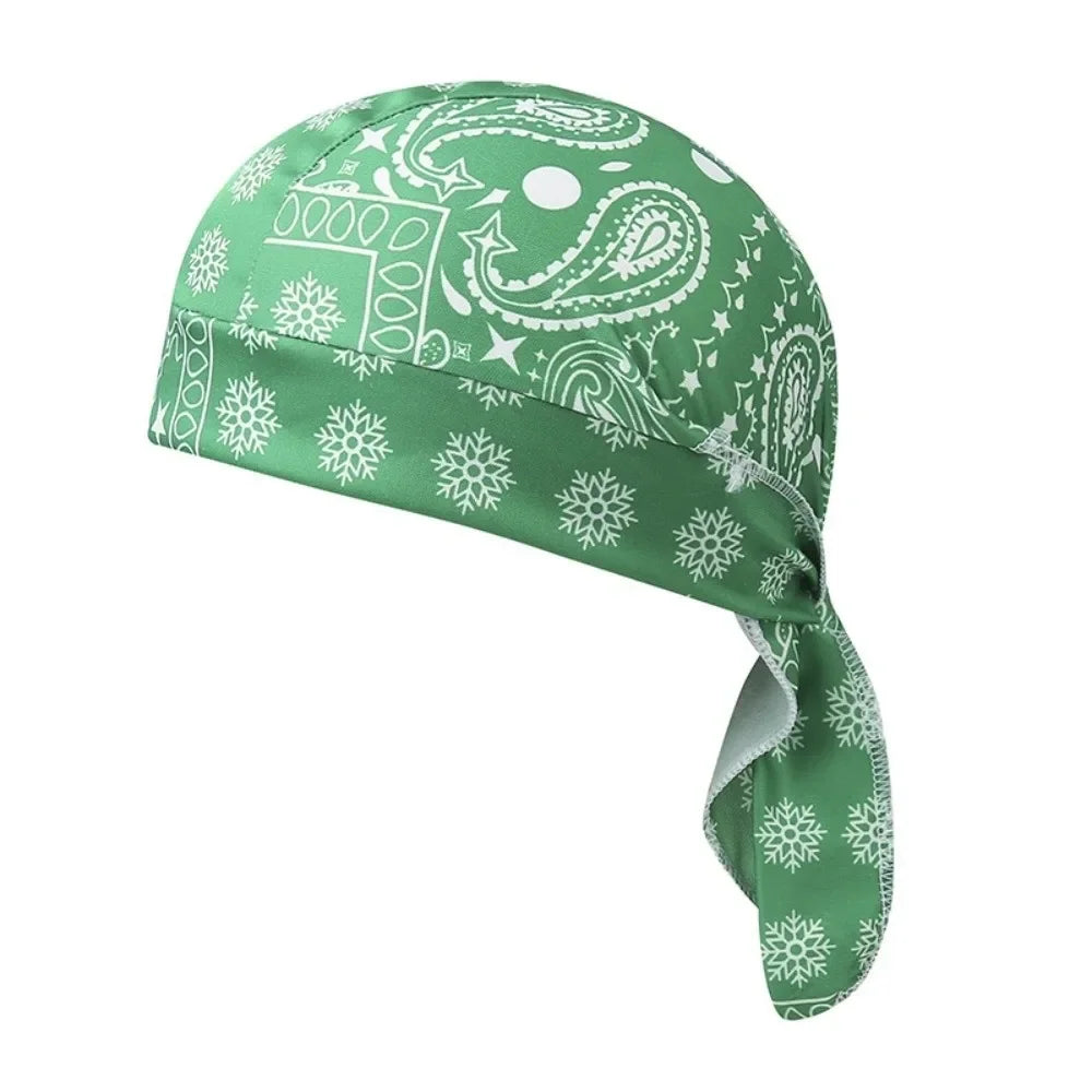 Men Women Quick Dry Headscarf Cotton Pirate Hat Outdoor Sport Cycling Bandana Sweat Absorbant Cancer Chemo Cap Muslim Turban