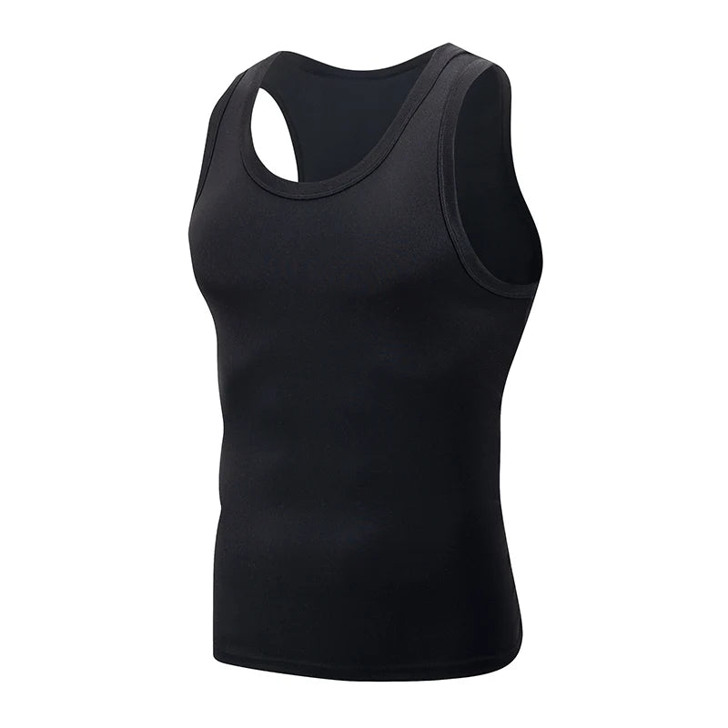 1/3 Men's Tank Top Four Seasons Black and White Solid Color Narrow Shoulder Casual Sports Fitness Comfortable Home Top Trendy