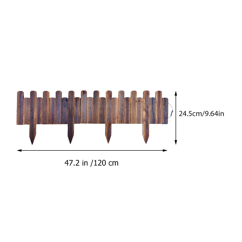 Wall Guardrail Outdoor Fence Decorative Landscape Border Garden Edging Picket Courtyard Fences Wood Lawn The for