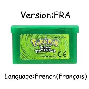 USA/EUR/ESP/ITA/NOE/FRA Pokemon Series Video Game Cartridge Pokemon Emerald FireRed LeafGreen Ruby Sapphire for GBA