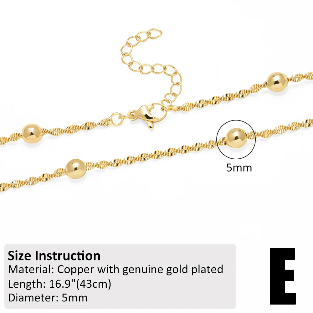 OCESRIO Multi-size Copper Lobster Claw Clasps Necklace Chain Beads Snake Chain Jewelry Making Findings Wholesale Bulk cana237