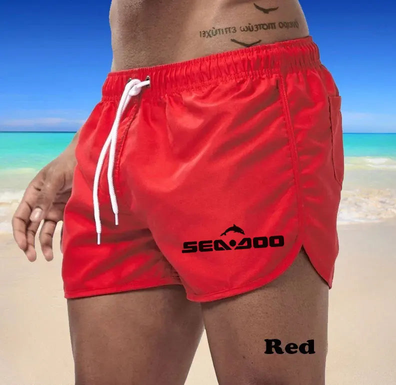Summer sea Doo Casual Shorts Men Boardshorts Breathable Beach Shorts Comfortable Fitness Sports Short Pants Male bermudas