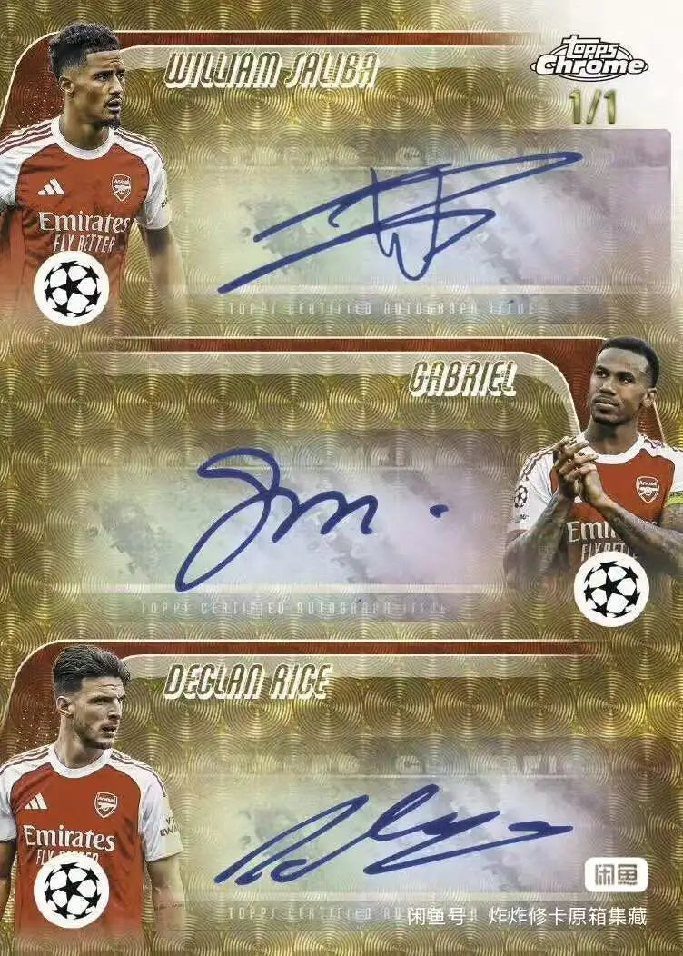 Official Authentic 2025-2026 Topps Card Topps Chrome UEFA Club Competitions Hobby Box Collect cards With signature card Toy