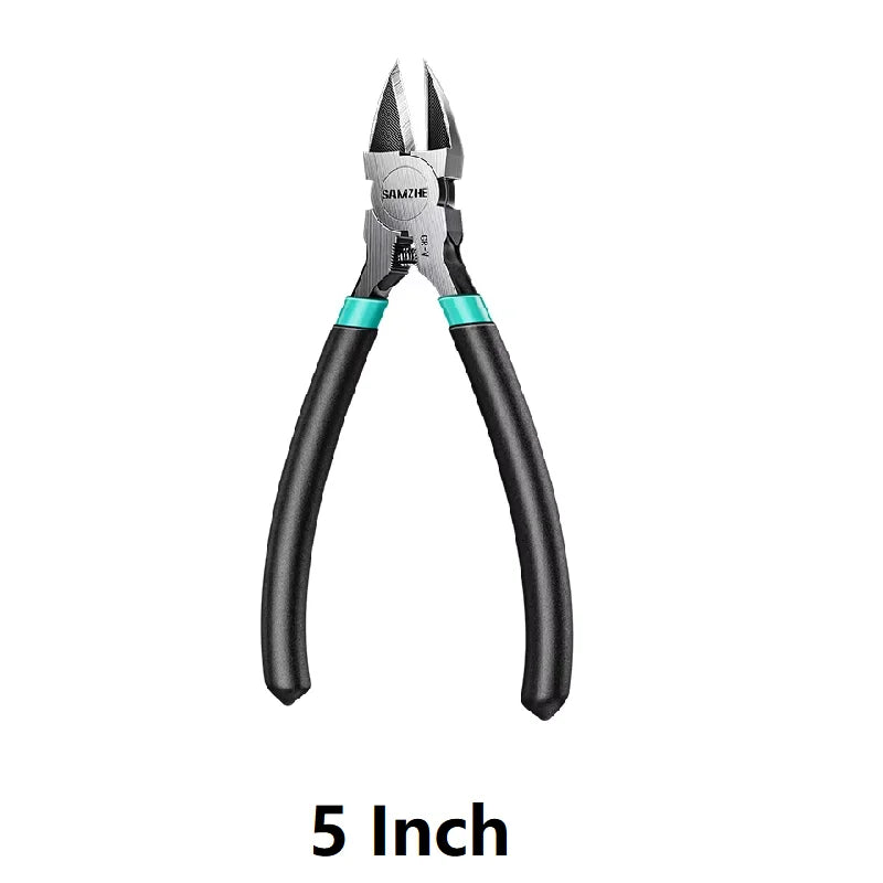 SAMZHE Pliers Multi Functional Tools Electrical Wire Cable Cutters Cutting Side Snips Flush Stainless Steel Nipper Hand Tools