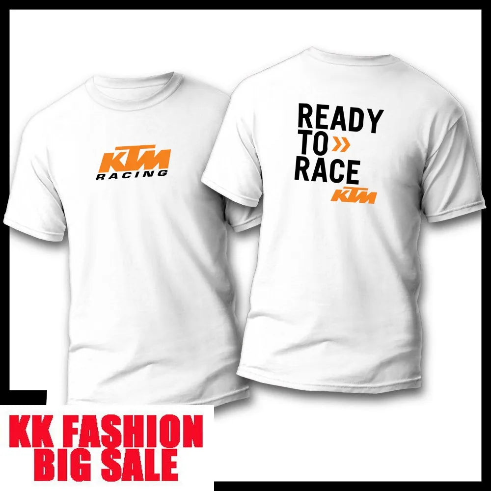 2026 New KTM Motorcycle Racing Unisex Casual Sports Cotton T-Shirt, Outdoor Off-Road Riding, Quick-Drying Short Sleeve