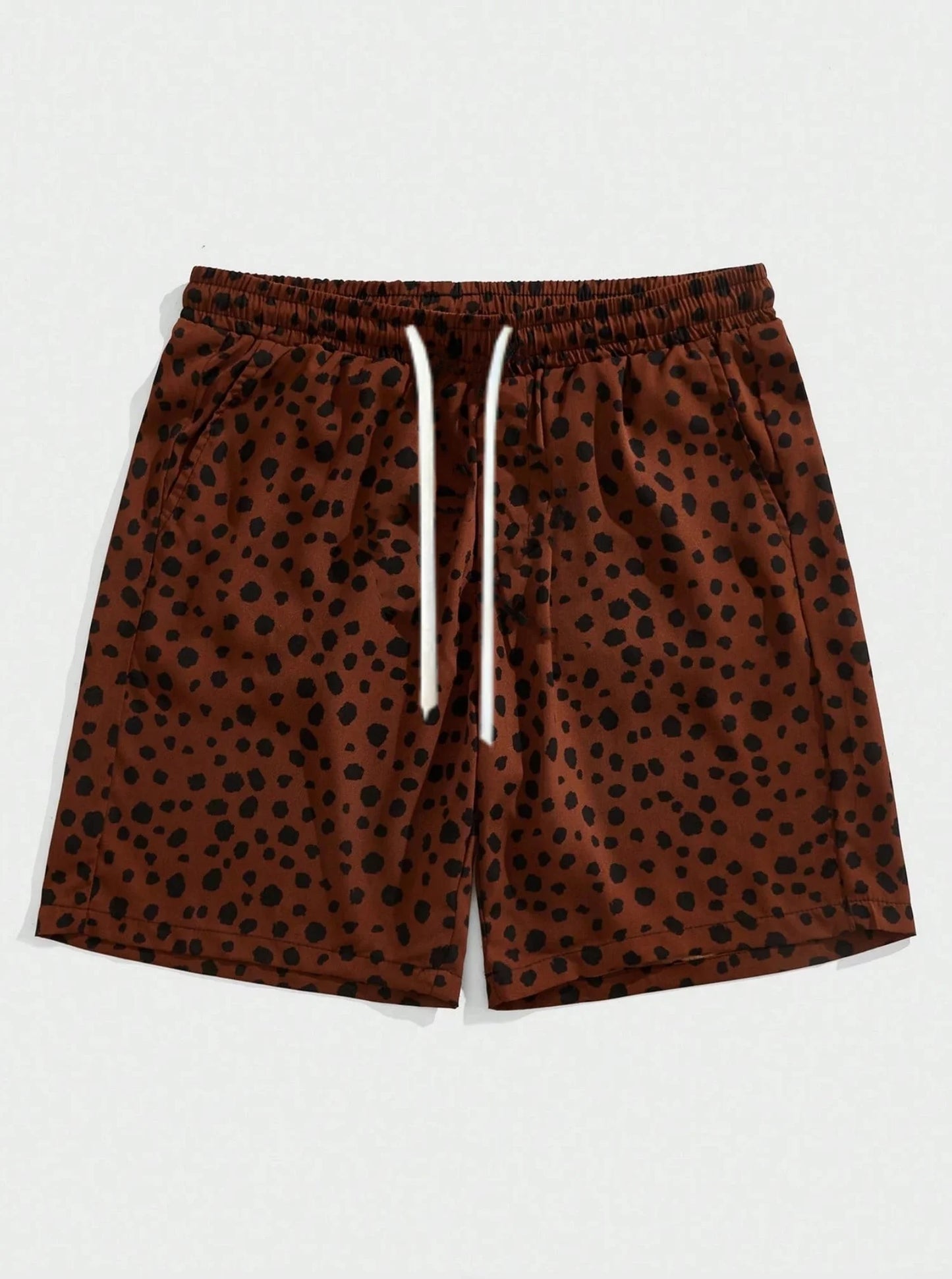 Summer Classic Leopard Dot Men Beach Shorts Fashion Casual Men Women Daily Shorts Acation Shorts Loose Surfing Swimming Shorts