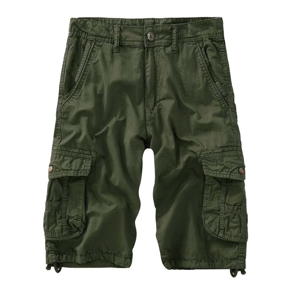 Mens Military Cargo Shorts 2026 Brand New Army Camouflage Shorts Men Cotton Loose Work Casual Short Pants Plus Size No Belt