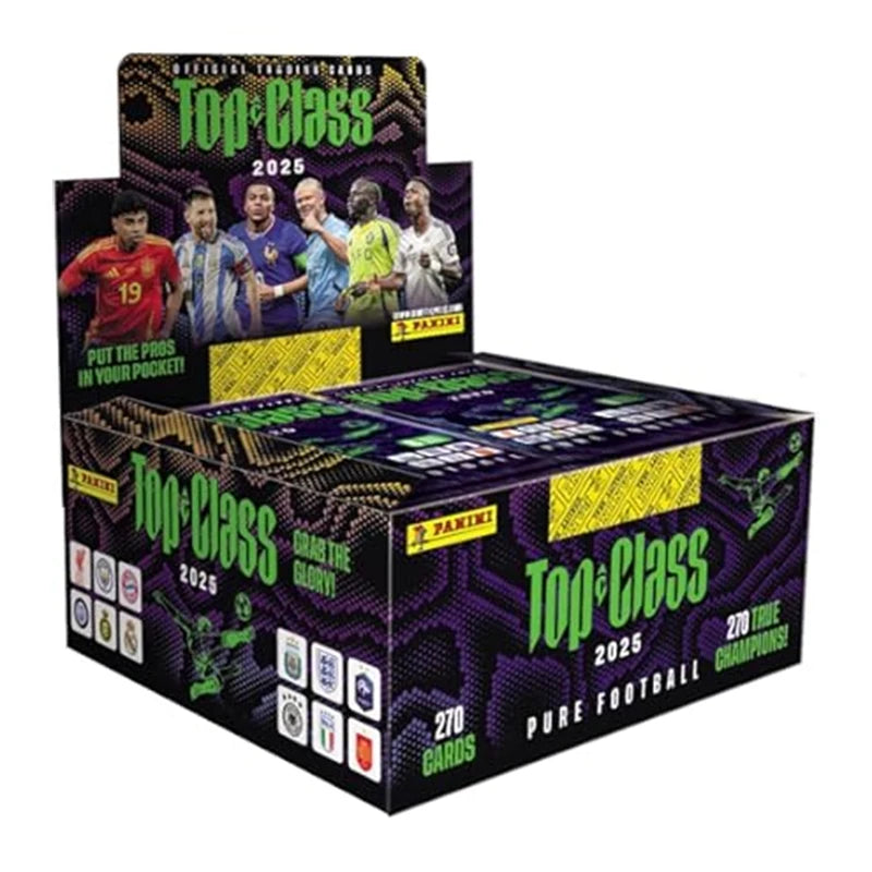 2025 Season PANINI Top Class Soccer Trading Cards Booster Pack - Limited Edition Signature Ballsuperstar Collection Fan Gift