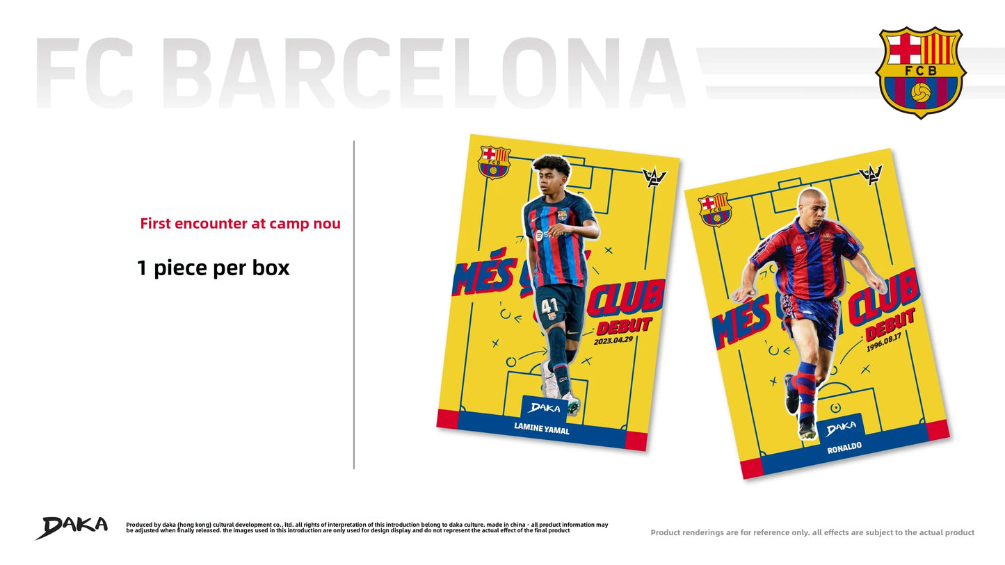DAKA 25-26 Barcelona Final Whistle Star Carmeli Dalomar Signature Collection Card Barcelona Star Card Football Cup Souvenir Gift