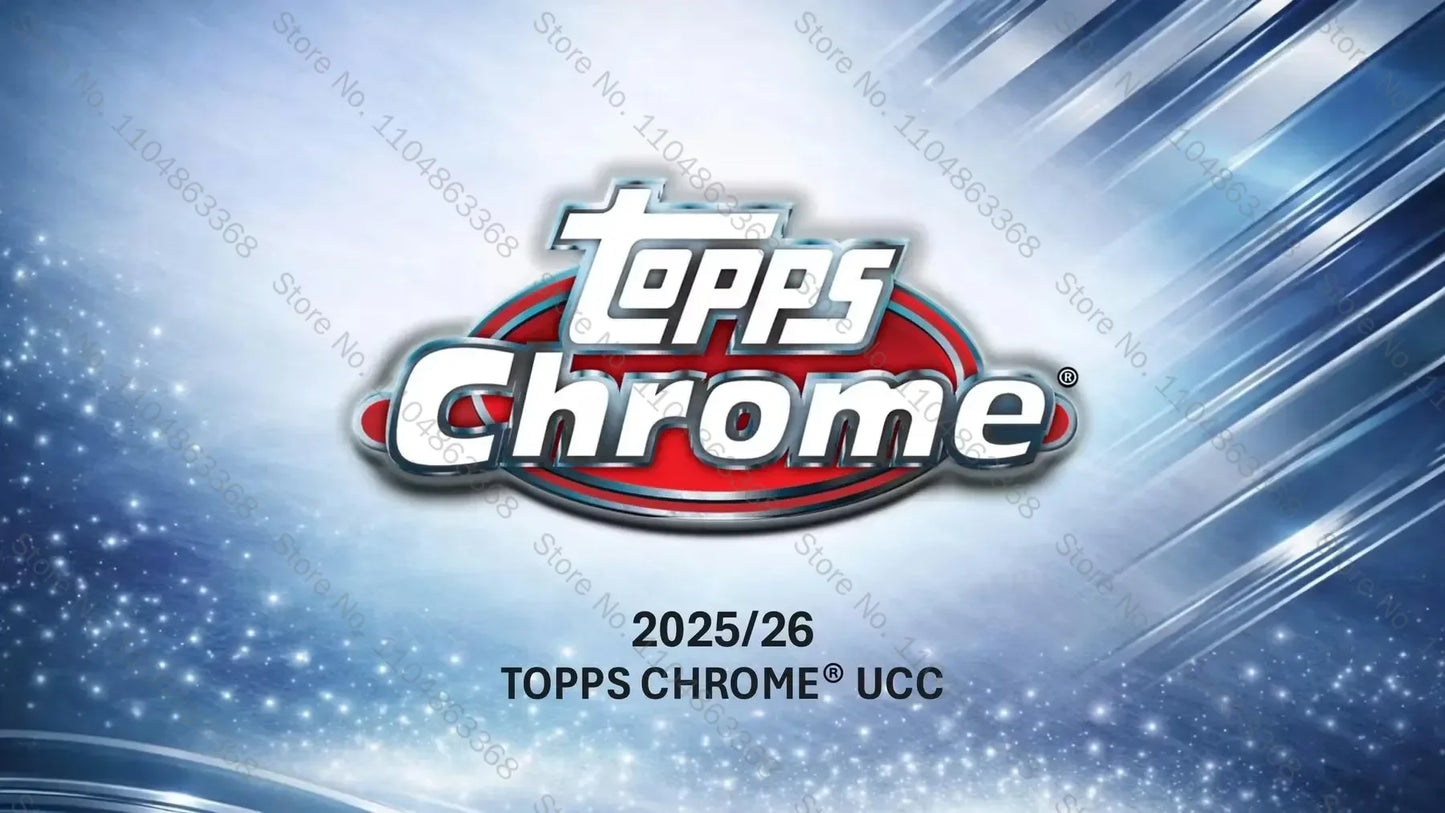 2025-26 Topps Chrome UEFA Club Cards Limited Signature Hanger Box 15 Cards Game Trading Cards Sports Collectibles Hobby Fan Gift