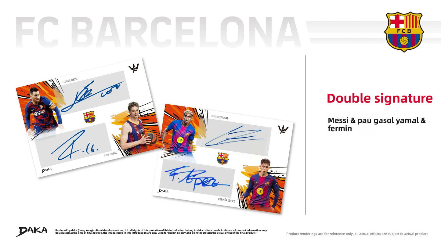 DAKA 25-26 Barcelona Final Whistle Star Carmeli Dalomar Signature Collection Card Barcelona Star Card Football Cup Souvenir Gift