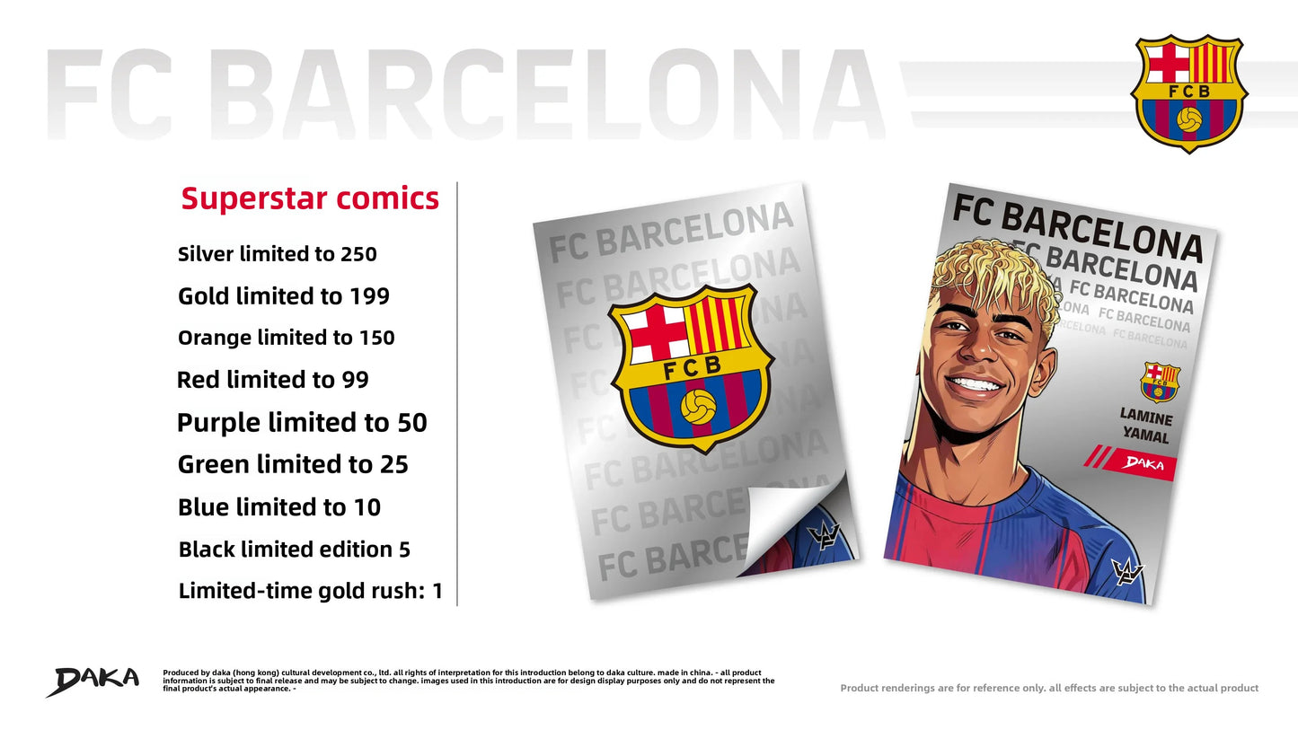DAKA 25-26 Barcelona Final Whistle Star Carmeli Dalomar Signature Collection Card Barcelona Star Card Football Cup Souvenir Gift