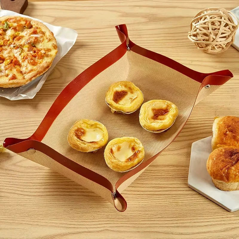 Baking Mat Silicone Leakproof Cookie Tray Non-stick Baking Basket Heat Resistant Oven Liner Home Kitchen Tools Baking Mat
