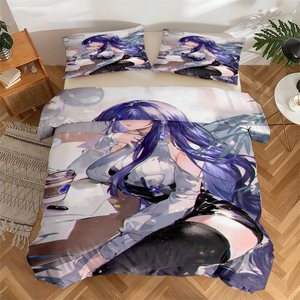 High-Definition Digital Printed Bedding Set, Ethnic Style Geometric Pattern Duvet Cover Set, Large Floral Print Duvet Cover Set, Includes 1 Duvet Cover + 2 Pillowcases, Suitable for Bedroom, Guest Room, Home Decoration, Polye