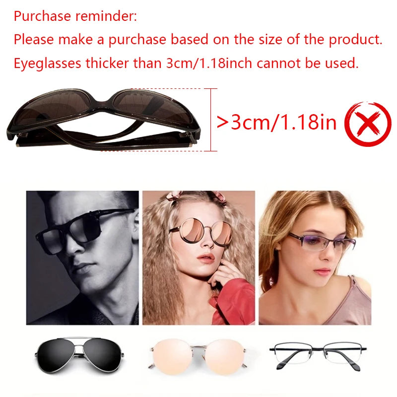 Lcars Car Sun Visor Glasses Case, Universal Glasses Holder Storage Box for Driver and Passenger in Car, Sun Visor Accessories