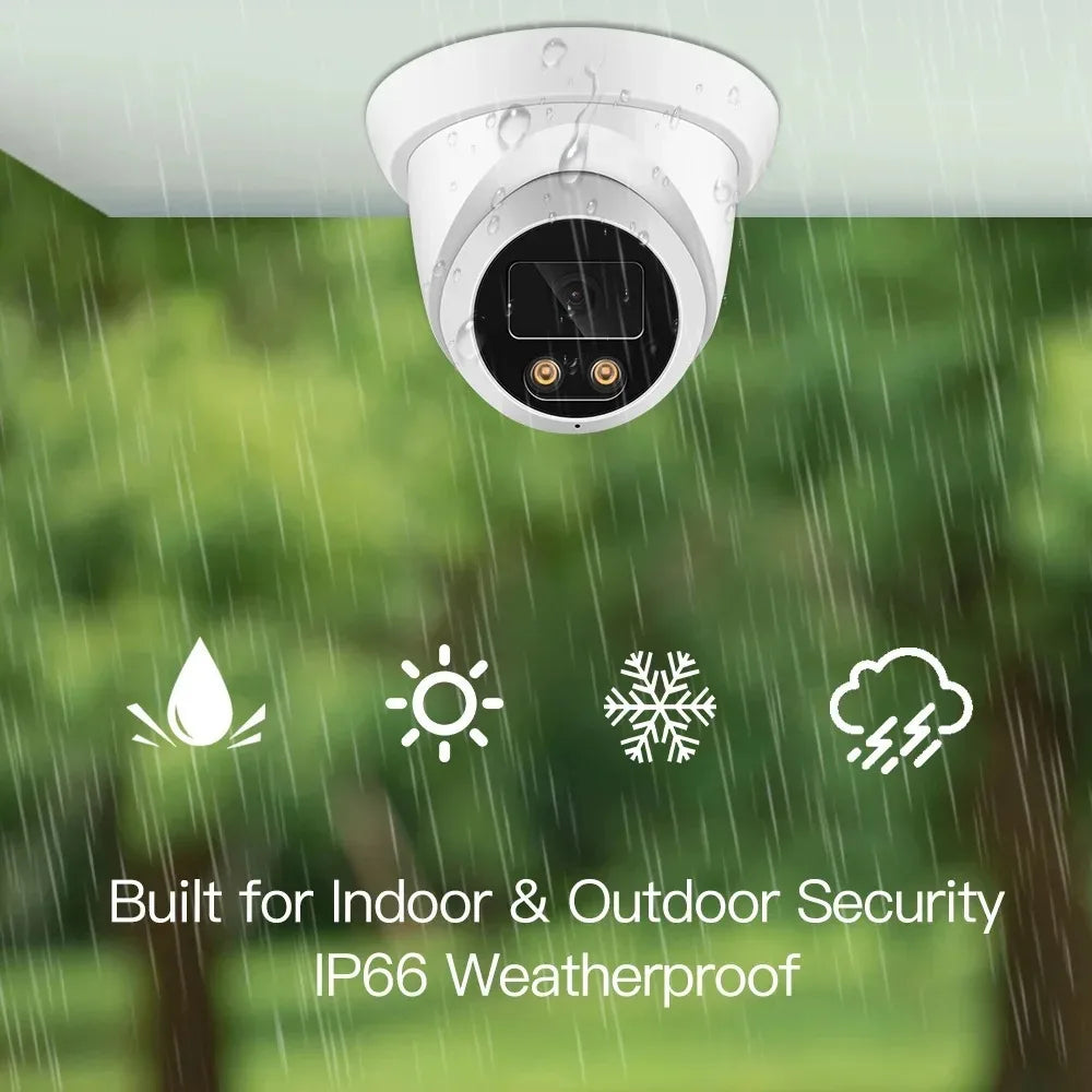 New 4K Dual Camera Solar Security Cameras Wireless Outdoor Cameras for Home Security 360°Coverage Pan & Tilt No Blind Spots