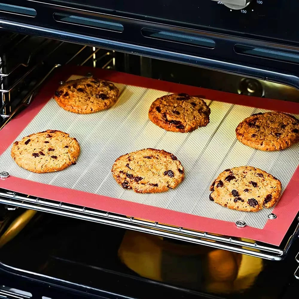 Baking Mat Silicone Leakproof Cookie Tray Non-stick Baking Basket Heat Resistant Oven Liner Home Kitchen Tools Baking Mat