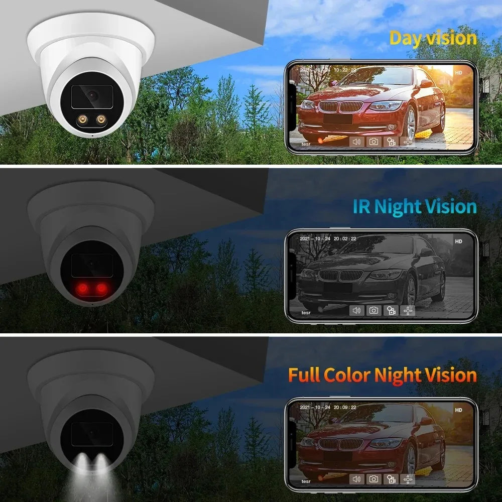 New 4K Dual Camera Solar Security Cameras Wireless Outdoor Cameras for Home Security 360°Coverage Pan & Tilt No Blind Spots