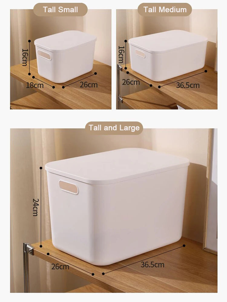 Household Miscellaneous Storage Box,Desktop Cosmetic Organizer,Multi-functional Storage Basket, Wardrobe and Clothes Storage Box