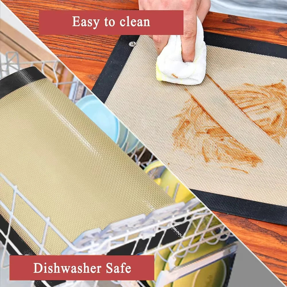 Baking Mat Silicone Leakproof Cookie Tray Non-stick Baking Basket Heat Resistant Oven Liner Home Kitchen Tools Baking Mat