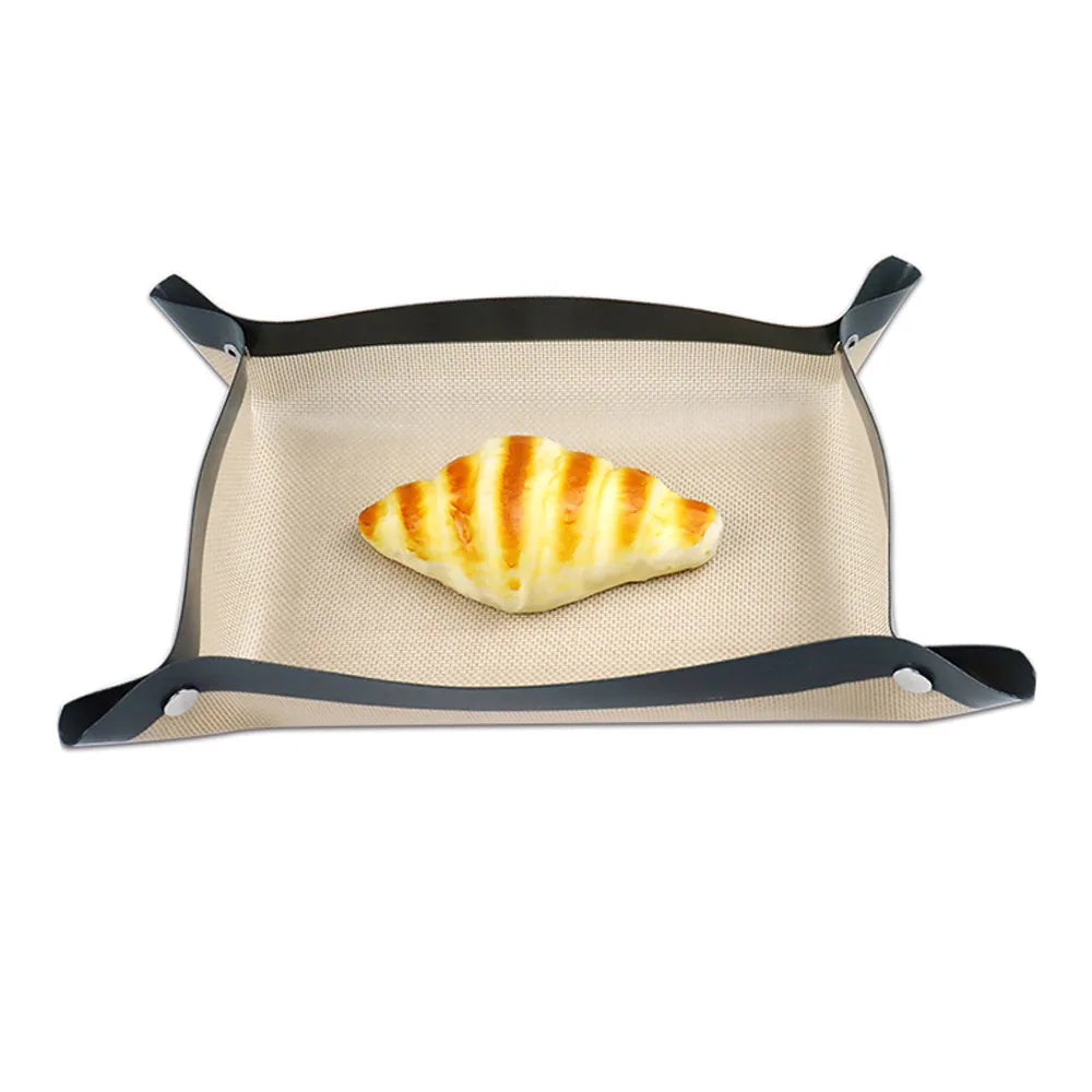Baking Mat Silicone Leakproof Cookie Tray Non-stick Baking Basket Heat Resistant Oven Liner Home Kitchen Tools Baking Mat