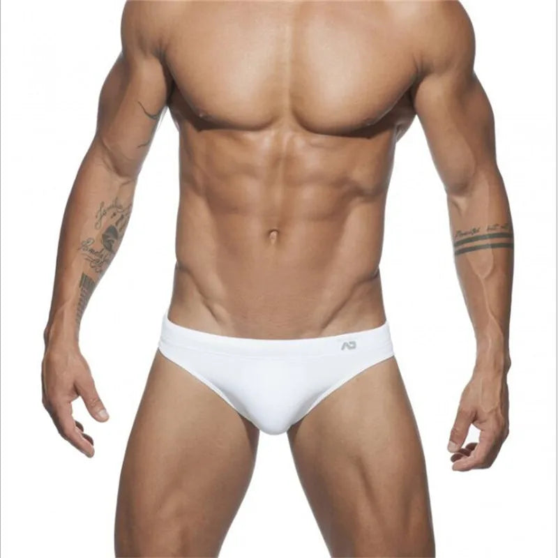 Summer Swimwear Men Swimsuit Maillot De Bain Boy Swim Suits Low Waist Push Pad Swimming Briefs Surf Beach Wear Mayo Sungas