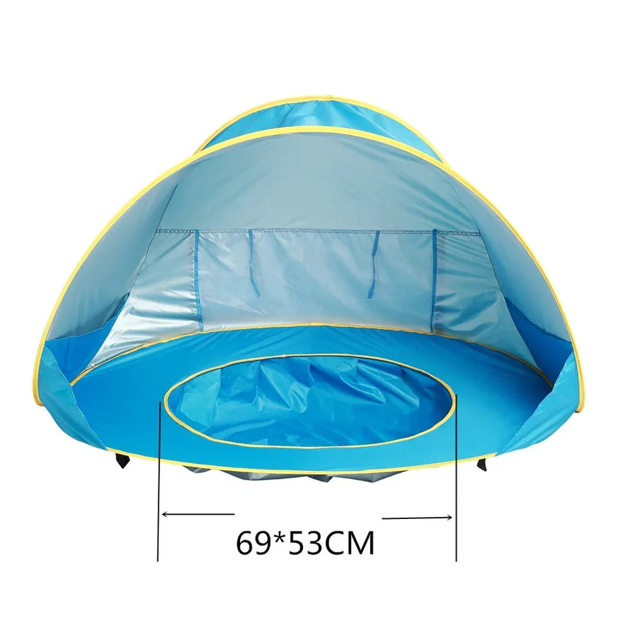 Baby Beach Tent With Pool Portable Foldable Sunshelter Waterproof Indoor Outdoor Camping Sunshade Beach Tent For Children Kids