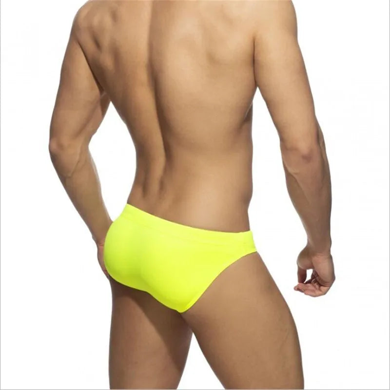 Summer Swimwear Men Swimsuit Maillot De Bain Boy Swim Suits Low Waist Push Pad Swimming Briefs Surf Beach Wear Mayo Sungas