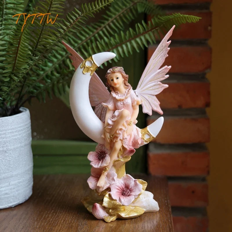 Flower Fairy Decoration Home Decor Girl Gift Decorations For Home Miniature Figurines Fairy Garden Decoration Desk Decoration
