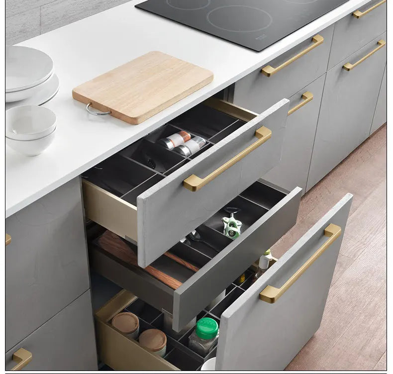 Handles Drawer Cabinet Furniture Kitchen Handles for Cabinet Knob Door Drawer Furniture Kitchen Knob Golden Simplicity Hardware