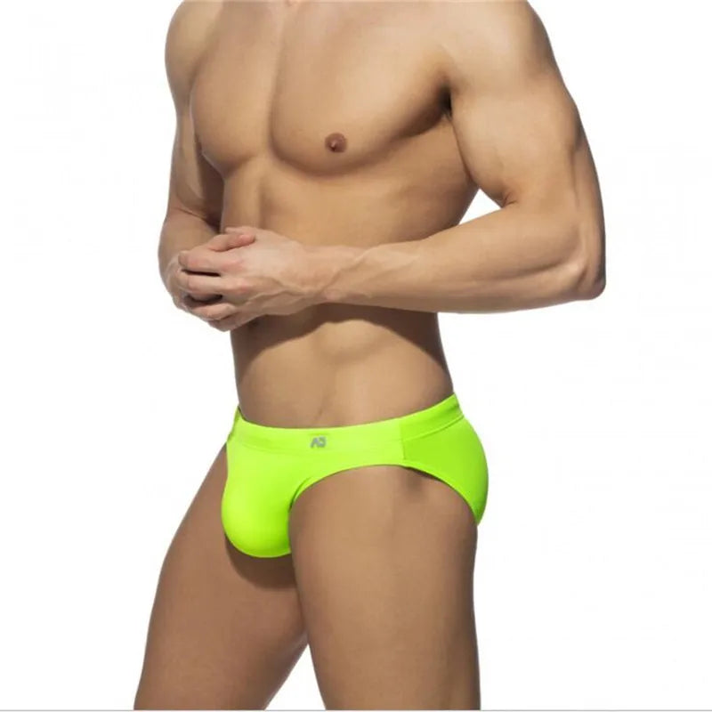Summer Swimwear Men Swimsuit Maillot De Bain Boy Swim Suits Low Waist Push Pad Swimming Briefs Surf Beach Wear Mayo Sungas