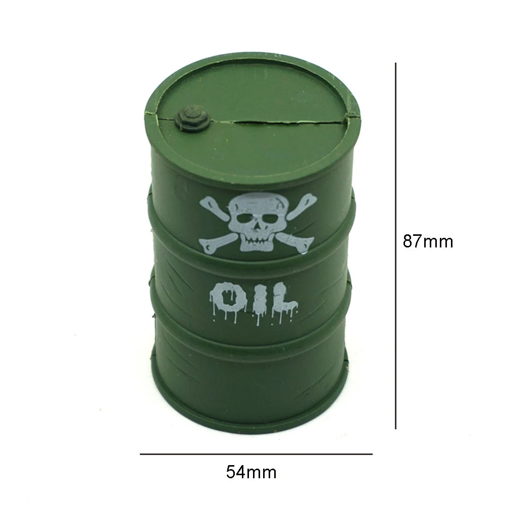 1:10 Scale Accessories Simulated Decoration Tools Shovel Fire-Extinguisher Oil Drum for RC Crawler Car TRX4 SCX10 Mini Toys
