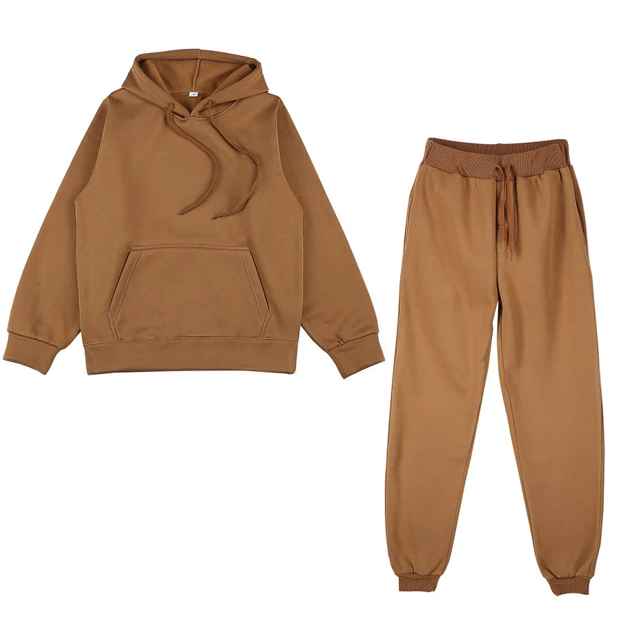 Men's Sets  Piece Clothing Set Autumn Tracksuit Patchwork Hoodie Sweatshirt Long Pant Jogger Outfit Set Men's  sportwear Suit