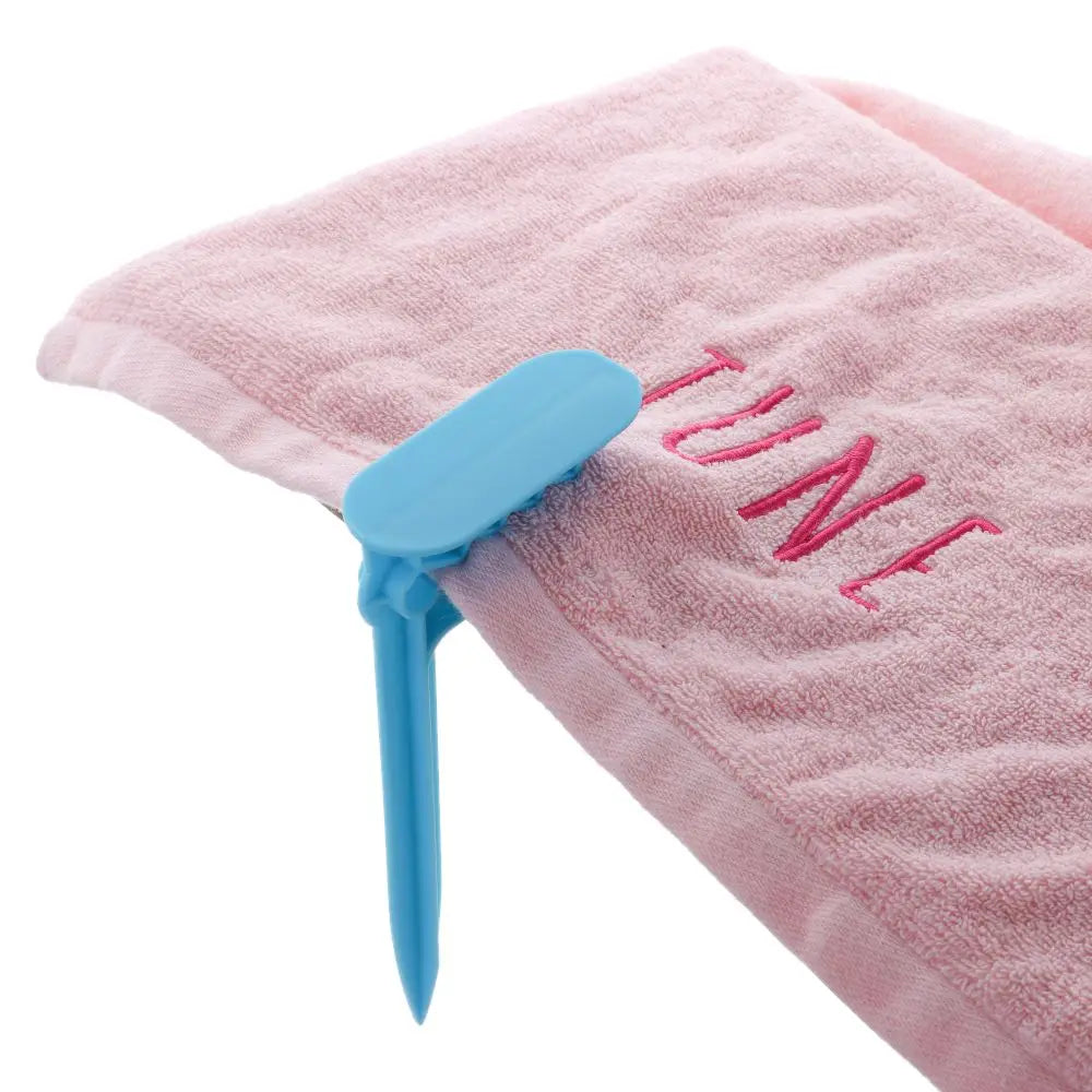 4Pcs/Set Beach Towel Clip Camping Mat Clip Outdoor Decorative Clothespins Sheet Holder Towel Clamp Clothes Pegs Tent Clips