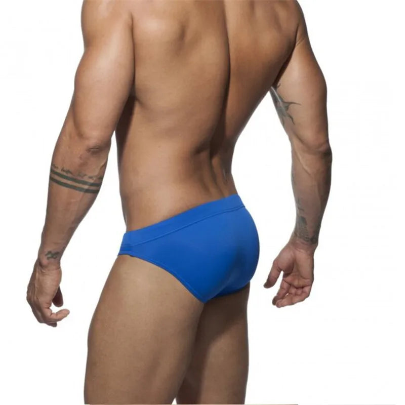 Summer Swimwear Men Swimsuit Maillot De Bain Boy Swim Suits Low Waist Push Pad Swimming Briefs Surf Beach Wear Mayo Sungas