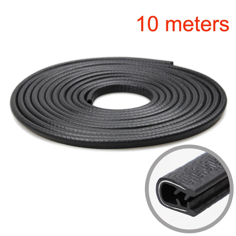 SEAMETAL Car Door Edge Scratch Protector 10M Sealing Strip Guard Trim Automobile Door Stickers Decoration Protector Accessories