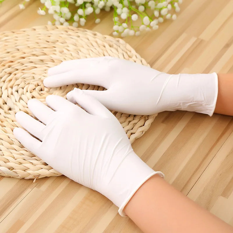 50/100PCS Disposable Nitrile Gloves Black Kitchen Gloves for Household Cleaning Dishwashing Gardening Work Beauty Tattoo Gloves